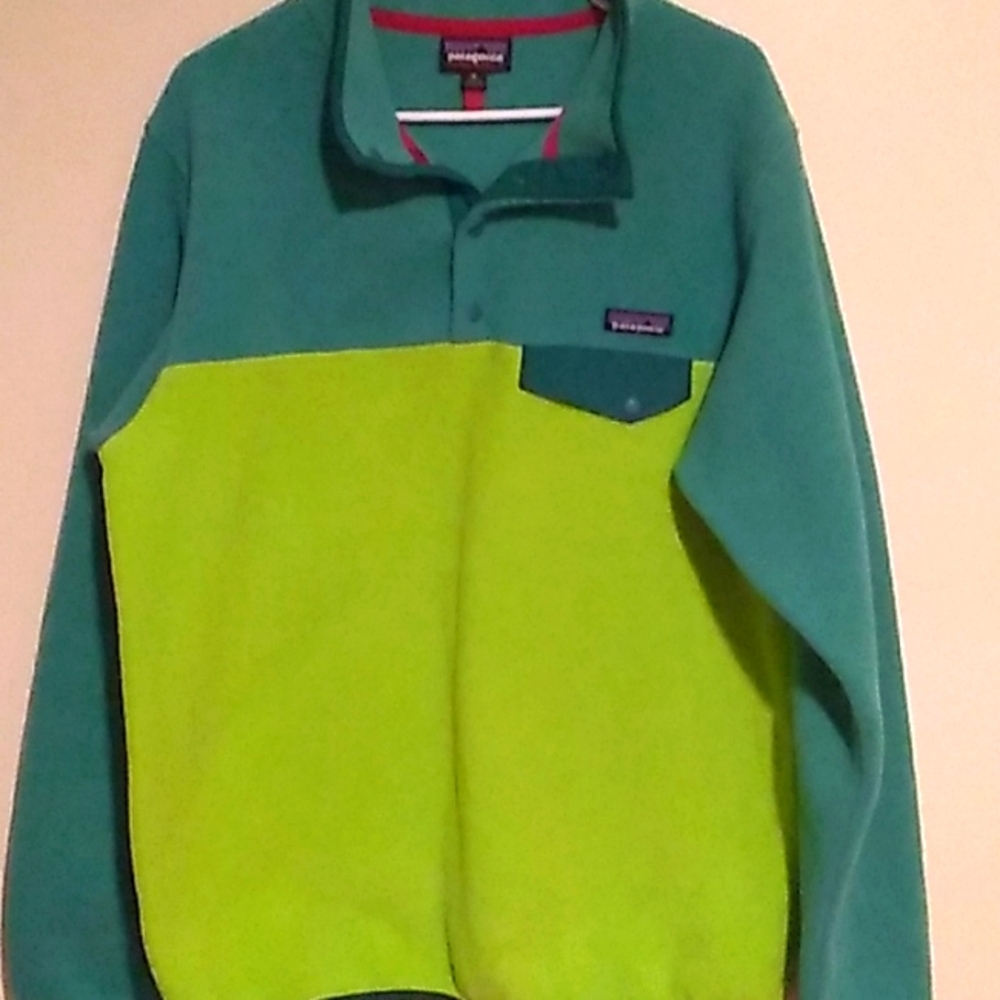 Patagonia Synchilla  Snap-T Fleece Colorblock Pullover Jacket Sz XL